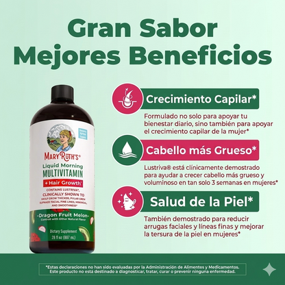 MaryRuth's®  Multivitaminico + Crecimiento del cabello